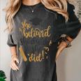 She Believed She Could So She Did Graduation Shirt Women's Comfort Colors T-Shirt Pepper