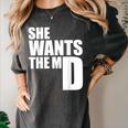 She Wants The MD Shirt Medical Graduation Doctor Women's Comfort Colors T-Shirt Pepper