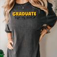 Sign My Shirt Graduate I Sign Sign School Graduation Women's Comfort Colors T-Shirt Pepper