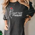 Silent Night Please Christmas Introvert Women's Comfort Colors T-Shirt Pepper