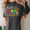 Sixth 6th Grade 2018 Nailed It Graduation Shirt Women's Comfort Colors T-Shirt Pepper