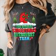 Snow Christmas Introvert Team Introverted Introvert Xmas Women's Comfort Colors T-Shirt Pepper