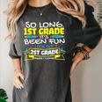 So Long 1st Grade 2nd Grade Here I Come School Graduation Women's Comfort Colors T-Shirt Pepper