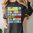 So Long 4th Grade Here I Come Graduation 5th Grade Kids Tee Premium Women's Comfort Colors T-Shirt Pepper