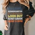 So Long Kindergarten Preschool Graduation First Grade Women's Comfort Colors T-Shirt Pepper