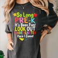 So Long Pre-K Kindergarten Here I Come Graduation Kids Women's Comfort Colors T-Shirt Pepper