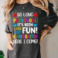 So Long Preschool Kindergarten Here I Come Graduation Women's Comfort Colors T-Shirt Pepper