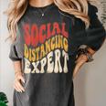 Social Distancing Expert Introvert Women's Comfort Colors T-Shirt Pepper Social Distancing Expert Introvert Women's Comfort Colors T-Shirt Pepper