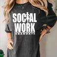 Social Work Graduate TShirt College Graduation Women's Comfort Colors T-Shirt Pepper