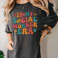 In My Social Worker Era Cute Social Worker Graduation MSW Women's Comfort Colors T-Shirt Pepper