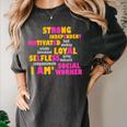 Social Worker T Shirt Graduation Social Work Month Women's Comfort Colors T-Shirt Pepper