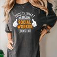 Social Work s Graduation Social Worker Men Women's Comfort Colors T-Shirt Pepper