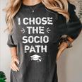 Sociology Graduate Graduation I Chose Socio Path Women's Comfort Colors T-Shirt Pepper