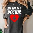 My Son Is A Doctor Shirt Proud Parents Graduation Women's Comfort Colors T-Shirt Pepper
