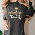 My Stepmom Did It Proud Class Senior Graduate Graduation Women's Comfort Colors T-Shirt Pepper
