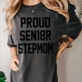 Stepmom Stepmother SEN18R Grad Senior Graduation Party Shirt Women's Comfort Colors T-Shirt Pepper