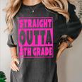 Straight Outta 8th Grade Graduation Eighth Grade T-Shirt Women's Comfort Colors T-Shirt Pepper