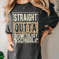 Straight Outta Cosmetology School Leopard Graduation Women's Comfort Colors T-Shirt Pepper