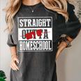 Straight Outta Homeschool Shirt Graduation Women's Comfort Colors T-Shirt Pepper