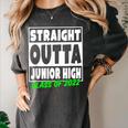 Straight Outta Junior High School Class Of 2022 Graduation Women's Comfort Colors T-Shirt Pepper