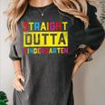Straight Outta Kindergarten TShirt Graduation Kid Women's Comfort Colors T-Shirt Pepper