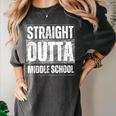 Straight Outta Middle School Class Of 2024 Graduation Women's Comfort Colors T-Shirt Pepper