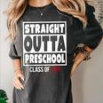 Straight Outta Preschool Class Of 2031 Shirt Graduation Women's Comfort Colors T-Shirt Pepper