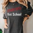 Straight Outta Vet School Graduation Veternarians I Survived Women's Comfort Colors T-Shirt Pepper