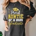 Super Proud Auntie Of 2025 Graduate Senior Graduation Family Women's Comfort Colors T-Shirt Pepper