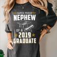 Super Proud Nephew Of A 2019 Graduate Shirt Graduation Women's Comfort Colors T-Shirt Pepper