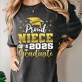 Super Proud Niece Of 2025 Graduate Senior Graduation Family Premium Women's Comfort Colors T-Shirt Pepper