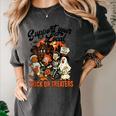 Support Your Local Trick Or Treaters Retro Spooky Nostalgia Women's Comfort Colors T-Shirt Pepper Support Your Local Trick Or Treaters Retro Spooky Nostalgia Women's Comfort Colors T-Shirt Pepper