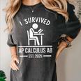 I Survived AP Calculus AB Graduation Senior 2025 Women's Comfort Colors T-Shirt Pepper
