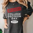 I Survived College Decision Day Graduation Class Of 25 Women's Comfort Colors T-Shirt Pepper