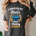 I Survived My Dad's History Degree Graduation Women's Comfort Colors T-Shirt Pepper