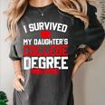 I Survived My Daughter's College Degree College Graduation Women's Comfort Colors T-Shirt Pepper