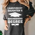 I Survived My Daughter's Engineering Degree Graduation Women's Comfort Colors T-Shirt Pepper