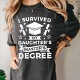 I Survived My Daughter's Master's Degree Graduation Women's Comfort Colors T-Shirt Pepper