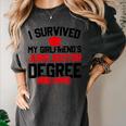 I Survived My Girlfriend's Juris Doctor Degree Graduation Women's Comfort Colors T-Shirt Pepper
