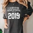 I Survived Home School Class Of 2019 Graduation t Shirt Women's Comfort Colors T-Shirt Pepper
