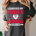 I Survived My Mom’s Nursing Degree Nurse Nursing Graduation Women's Comfort Colors T-Shirt Pepper