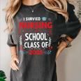 I Survived Nursing School Class Of 2025 Nurse Graduation Women's Comfort Colors T-Shirt Pepper