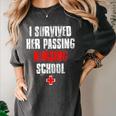 I Survived Her Passing Nursing School Graduation Women's Comfort Colors T-Shirt Pepper