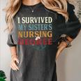 I Survived My Sister's Nursing Degree Graduation Nurse Lover Women's Comfort Colors T-Shirt Pepper