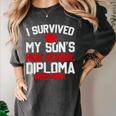 I Survived My Son's High School Diploma Graduation Premium Women's Comfort Colors T-Shirt Pepper