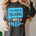 Too Much Talking I Need A Nap For Introverts Raglan Baseball Tee Women's Comfort Colors T-Shirt Pepper