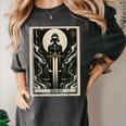 Tarot Cards Guide Book Esoteric Mysticism Clothing Tarot Card Justice Women's Comfort Colors T-Shirt Pepper