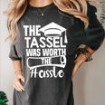 The Tassel Was Worth The Hassle Graduation Class Premium Tri-Blend Women's Comfort Colors T-Shirt Pepper