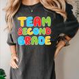 Team Second Grade Shirt 2nd Grade Back To School Graduation Women's Comfort Colors T-Shirt Pepper