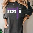 Tennis Senior Night Tennis Senior 2025 Graduation 43 Women's Comfort Colors T-Shirt Pepper